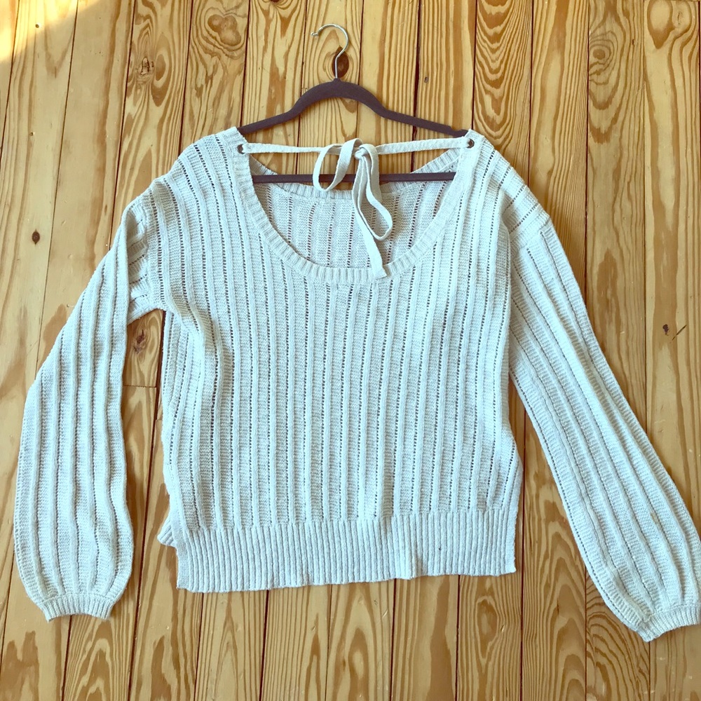 American Eagle white sweater